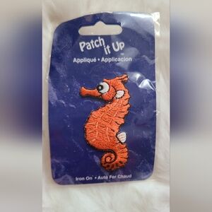 NEW Patch It Up Seahorse Iron-On Appliqué KIDS OR ADULT